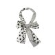thumbnail image 1 of INSPIRAR CHIC Bufanda Larga Fina de Cadena con Estampado de Rayas de Lunares para Mujeres, Pañuelo para el Cuello, Diadema Blanca 147*13cm/57.87*5.12"(L*W), 1 of 5