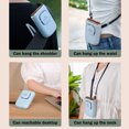 thumbnail image 6 of Neck Fans Bladeless, Lazy Hanging Waist Fan with LED Display, USB Charging Portable Mini Fan, Adjustable Wind Speed Angle, with Support Pole for Desktop, for Outdoor Indoor, 6 of 7