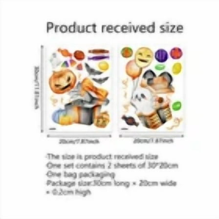 Halloween Electrostatic Décor Sticker Candy Balloon Ghost Door Window Detachable