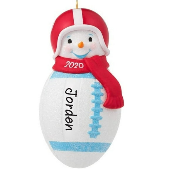 Football Snowman Personalized Hallmark Keepsake Christmas Ornament 2020