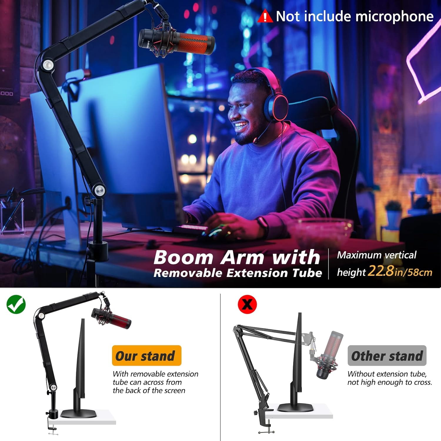 SUNMON Microphone Stand - Thumbnail 3
