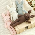 thumbnail image 5 of NETSENG Baby Rabbit Plush Stuffed Animal Hand Knit Doll Baby Sleep Toy Newborn Gift 100% Handmade (White), 5 of 5
