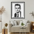 thumbnail image 4 of Historic Framed Print, [Marshall Nirenberg, head-and-shoulders portrait, facing front], 17-7/8" x 21-7/8", 4 of 9