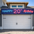 thumbnail image 2 of Neon Style Banner Decorative Light Party Banner Festive Decoration for Adult Birthday Celebration Neon Party Event, 2 of 8