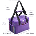 thumbnail image 3 of Naler Small Capacity Yarns Storage Bag,Purple Knitting Bag,Mini Yarn Totes for Crochet Hooks,Needles, 3 of 7