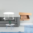 thumbnail image 2 of Mesa Auxiliar Flotante De Acrílico Con Cajón De Pared, Fácil De Armar, Ideal Para Sala, Dormitorio, Residencia Estudiantil O Apartamento., 2 of 8