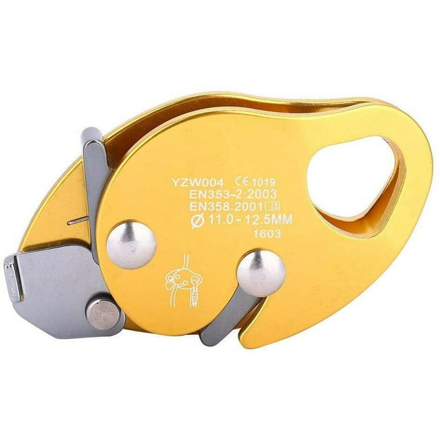Descenso de escalada, parada de frenado automático, descensor, aseguramiento, equipo de rescate profesional para aparejos de árboles trepadores para cuerda individual de 11-12,5mm