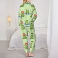 thumbnail image 3 of Pajamas for Women Set - Frog Amanita Mushroom Comfy Long Sleeve Button Up Pajama Sets for Women 2 Piece, Soft Sleepwear Nightwear Pjs Lounge Sets for Women with Pockets, 3 of 6