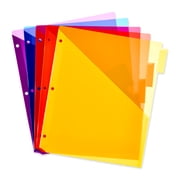 Pen+Gear Vibrant Color 8-Tab Dividers with Pockets