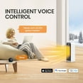 thumbnail image 3 of INITIO Indoor Space Heaters, 1500W Fast Heating Portable Heaters with Remote&APP Contorl, PTC Ceramic Heater for Bedroom, 12H Timer, Overheat Protection for Home Office, White, 3 of 8