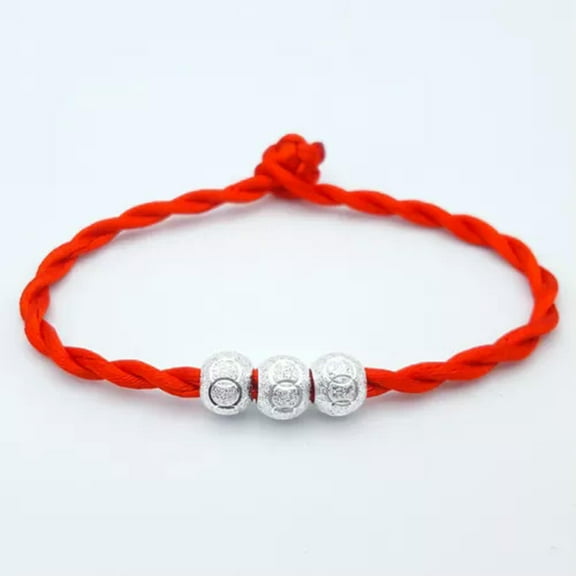 HOOUN Handmade Knot Lucky Red String Braided Fate Bracelet Wristband Love Couples Gift-Red #3