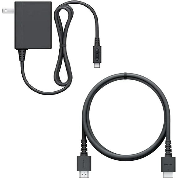 Official Nintendo Switch AC Adapter by Nintendo & HDMI Cable