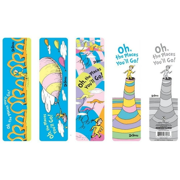 Raymond Geddes 67803 Dr. Seuss Oh The Places You'll Go! Marque-Pages Assortis pour Enfants (Lot de 50)