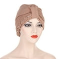 thumbnail image 4 of iHPH7 Head Covers for Chemo Patients Head Wraps for Women Hair Scarf Cancer Headwear for Women Chemo Cancer Headwear for Women, Khaki One Size, 4 of 4