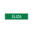 thumbnail image 1 of Eliza Girls Children Name Letter Printed Plaque Novelty Wall Decoration Label Indoor Outdoor Unique Aluminum Metal Sign 4"x13.5", 1 of 1
