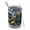 Yellow Blue Controllers, variant on 12oz Tumblers Colorful Controllers Games Stars Black Vacuum Insulated Stainless Steel Travel Tumbler Cups Mug with Lid and Straw for Beer,Coffee,Beverages with Cleaning Brush for Cold Hot Drinks