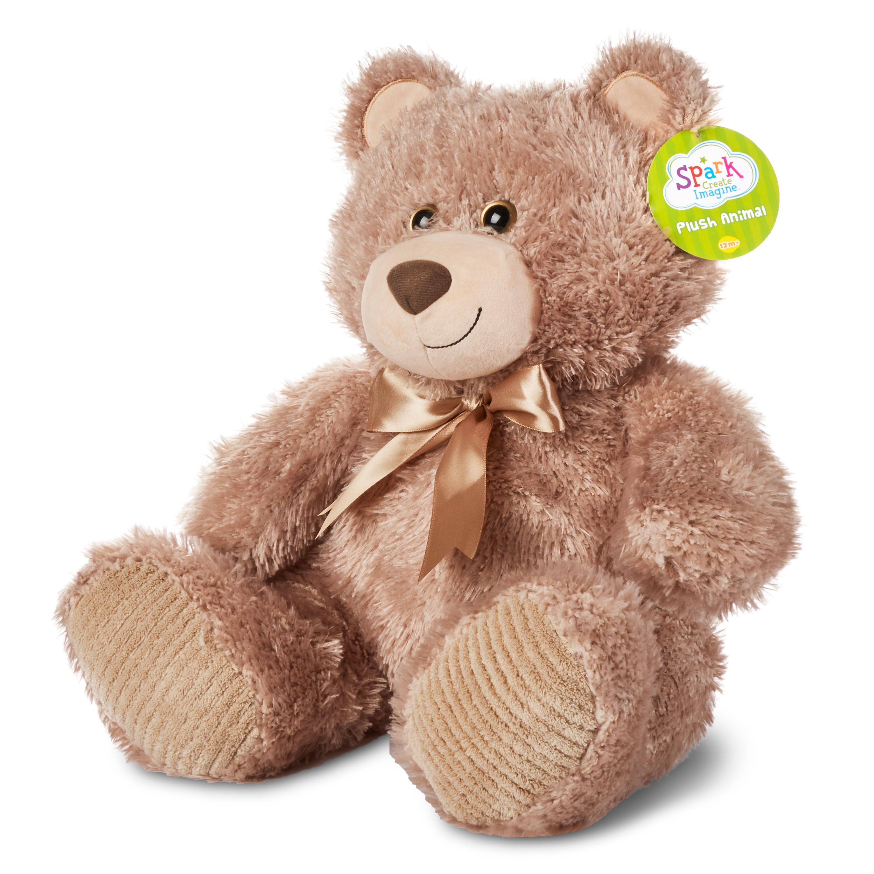 Spark Create Imagine Plush Animal Brown Bear 15 H Sitting Walmart Com Walmart Com