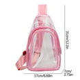 thumbnail image 3 of openpig Clear bags Crossbody Sling Bag Fanny Pack Backpack Purses for Women Men, Crossbody Bag Transparent Sling Shoulder Purse Casual Chest Pack Handbag Pink, 3 of 3
