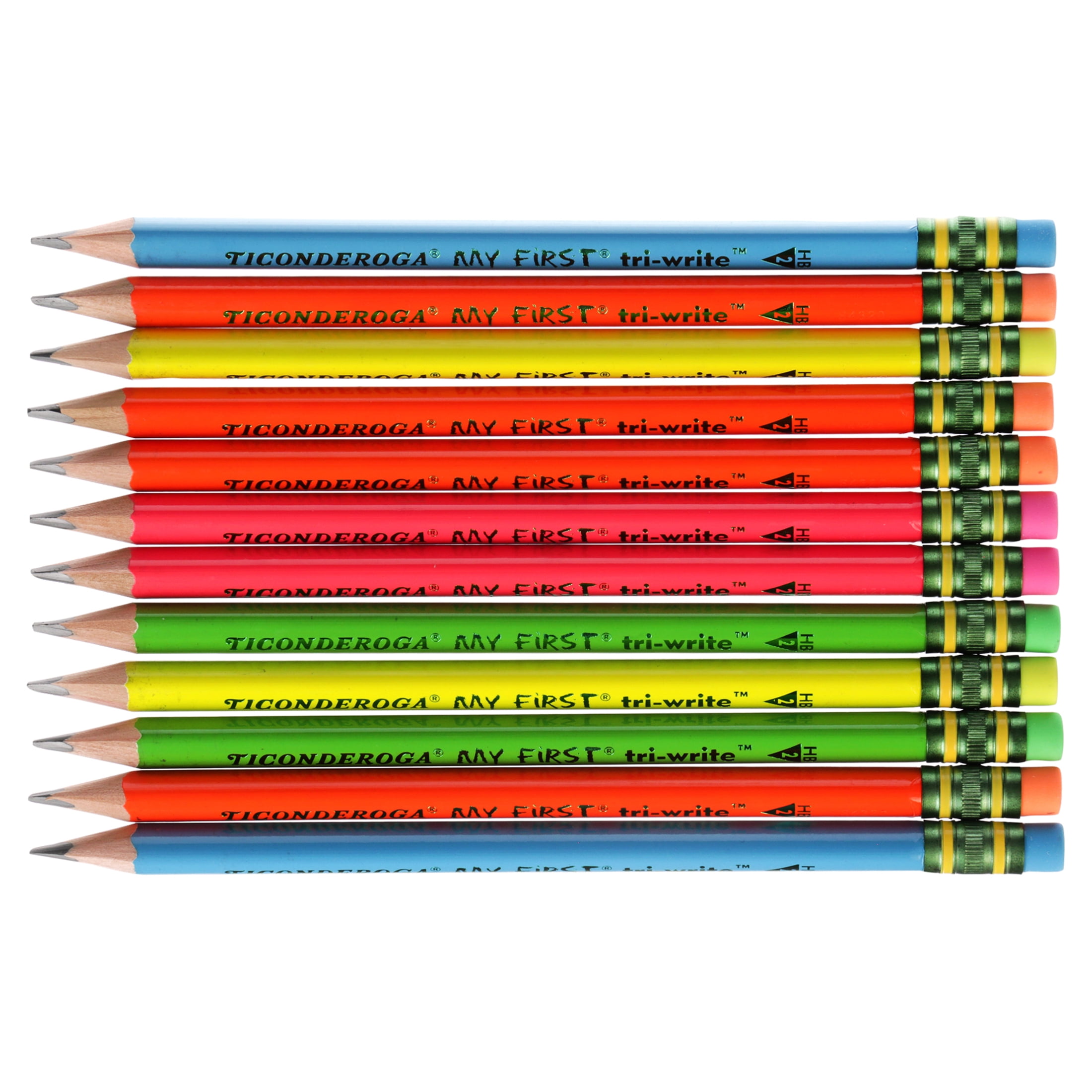 Ticonderoga My First Round, My First Tri-write, Jumbo Pencils Laser  Engraved With Name Back to School Supplies 