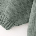 thumbnail image 4 of Cardigan Ample Mode Française Automne Hiver pour Femmes, Manteau Chandail Col Rond avec Bouton en Métal, Vêtement Décontracté Élégant, 4 of 7