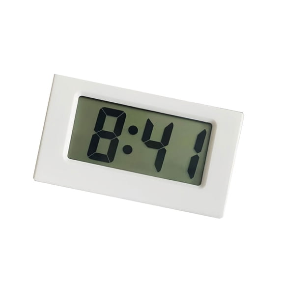 Tizuqe Mini Digital Clock with Jumbos LCD Time & Day Display Small Desk Clock Battery Operated for Desktop Nightstand Pocket