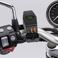 thumbnail image 2 of Motorcycle Handlebar Switch Dual USB Fast Charger Waterproof Cover 12-24V, 2 of 8