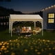 thumbnail image 2 of 10 x 10 ft commercial outdoor canopy tent: waterproof oxford fabric para party, market, wedding, camping, bbq, outdoor events, 2 of 8