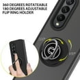 thumbnail image 2 of TJS for Samsung Galaxy Z Fold 4 5G Case, 360 Degrees Rotating Metal Finger Ring Holder Phone Cover for Galaxy Z Fold 4 (Black), 2 of 6