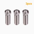 thumbnail image 2 of Labymos 3pcs 3D Printer Extruder Stainless Steel Volcano Nozzle M6 Thread Printer Head 0.8mm, 2 of 8