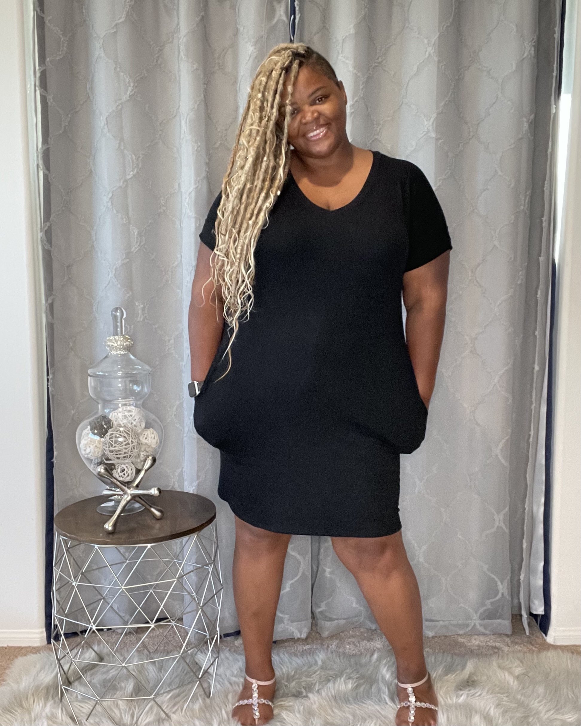 The Maya Black Jersey Dress