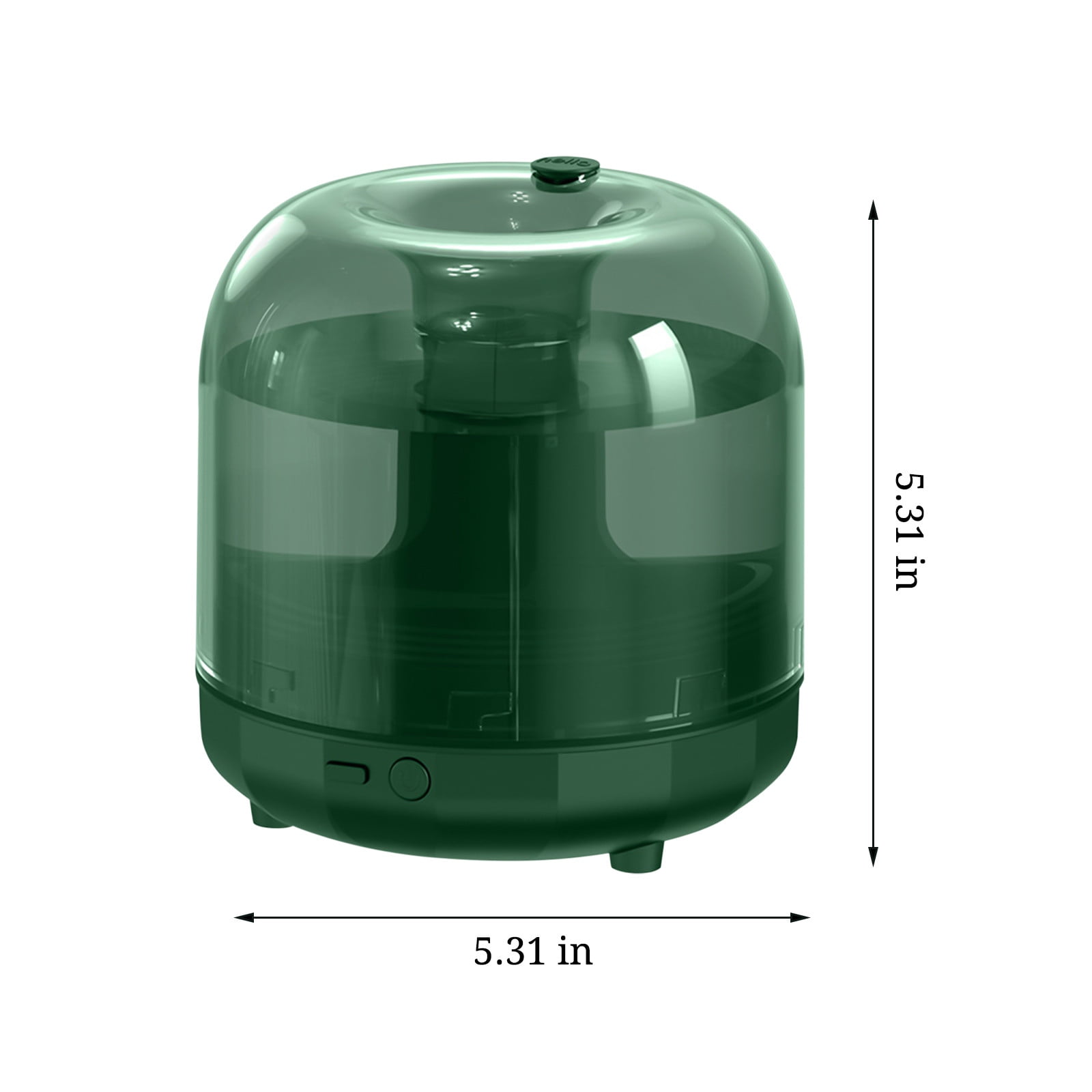 MICLOZYT Humidifier for Bedroom,500Ml Small Quiet Easy-To-Clean USB Cool Mist Humidifier (Green),Air Humidifier for Home Baby Nursery & Plants