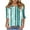 Green#01, variant on JTZGDY Cute Floral Tops for Women Dressy Casual Ruffled Half Sleeve Ruched Pleated Crew Neck Graphic T-Shirts Loose Fit Tshirt Tunic Blouse Blue S