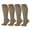 Beige, variant on Women's 4 Pair Pack 8-15mmHg Compression Socks Premium Cotton (Navy)