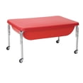 thumbnail image 3 of Children's Factory Grande Table Sensorielle d'Intérieur et d'Extérieur avec Couvercle, Rouge, 3 of 9