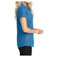thumbnail image 3 of Womens Dry Zone Grid Polyester Polo T-Shirt Celadon Blue X-Large, 3 of 6
