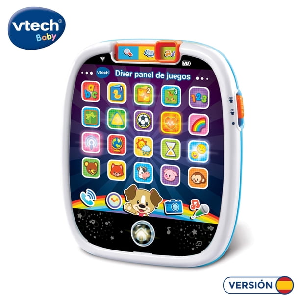 VTech - Díver Panel de Juegos, Juguete bebé 12 Meses, Tableta educativa Infantil con Luces, Sonidos y Canciones, enseña números, Letras, Figuras, Animales y más sorpresas, Multicolor (80-602922 VTech - Díver Panel de Juegos, Juguete bebé 12 Meses, Tableta educativa Infantil con Luces, Sonidos y Canciones, enseña números, Letras, Figuras, Animales y más sorpresas, Multicolor (80-602922