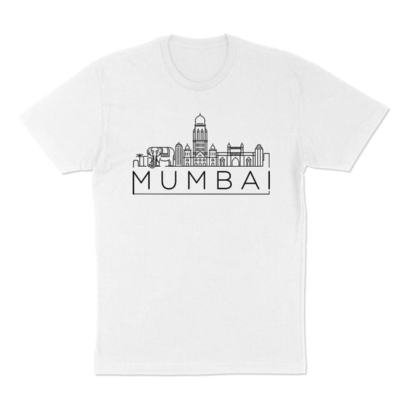 Skyline Mumbai India Shirt Unisex Large White