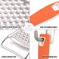 thumbnail image 4 of Zulay Kitchen Professional Stainless Steel Flat Handheld Cheese Grater - Orange, 4 of 7