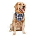 thumbnail image 4 of Dog Bandanas, Grey White Striped Plaid Adjustable Dog Scarf Triangle Bib Handkerchief Accessories for Small Medium Large Dogs, Cats, Pets, 4 of 6