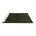 thumbnail image 2 of Ahgly Company Machine Washable Indoor Round Persian Turquoise Blue Traditional Area Rugs, 8' Round, 2 of 4