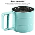thumbnail image 5 of Booyoo Handheld Flour Sieve Semi Automatic Hand Squeezing Mesh Screen Sugar Flour Sifter Kitchen Baking Tool, Turquoise, 5 of 10