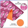 thumbnail image 3 of Outdoor Doormats with Non-Slip TPE Backing Red Pumpkins on Purple - Heavy-Duty Bath Rug for Entryways Patios and Garages, 3 of 8
