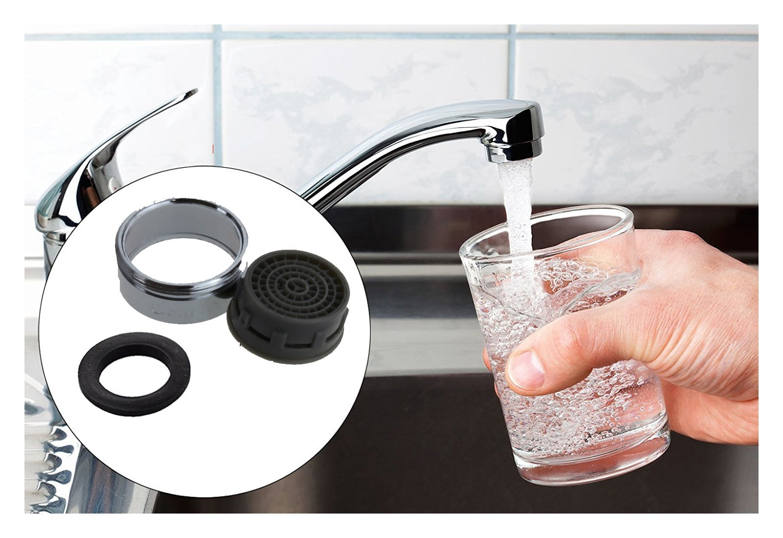 Faucet Aerator,Water Saving Aerator Porcelain Bathroom Faucet Bubbler Spout Net Soft Flower Water Mouth Flowers To Prevent Splash,20 Pcs ,Water Saving
