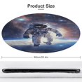 thumbnail image 2 of Astronauts in Space Washable Round Rug -Circle Area Rugs for Nursery Bedroom, Vintage Non Slip Non Shedding Low Pile Carpet for Living Room Coffee Table Entryway, 2 of 7