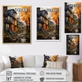 thumbnail image 4 of Designart "Cityscape Alleyway Collage IV" Cityscapes Floater Framed Canvas Art Print, 4 of 7