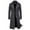 c01Gray, variant on LNWUY Mens Full Length Winter Trench Coat Double Breasted Woolen Warm Long Windbreaker Notch Lapel Solid Overcoat Peacoat Black XXL