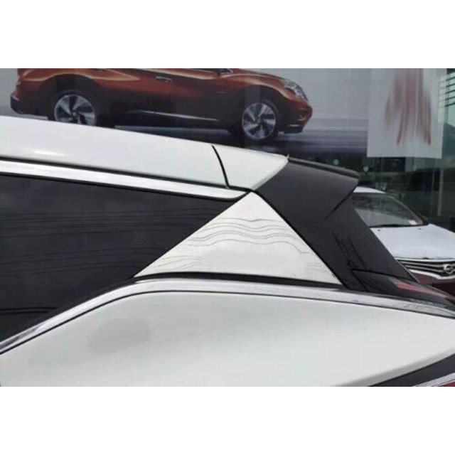 2X for Nissan Murano 2015-2019 Chrome Tail Cover Rear Window Trim Strip Emblems