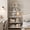 White, variant on EastVita 71 inch Bookshelf 5 Tier Bookcase Arched Display Racks Tall Bookshelf Freestanding Open Storage Shelf with Sturdy Metal Frame for Bedroom Living Room Home Office Bathroom Marble White