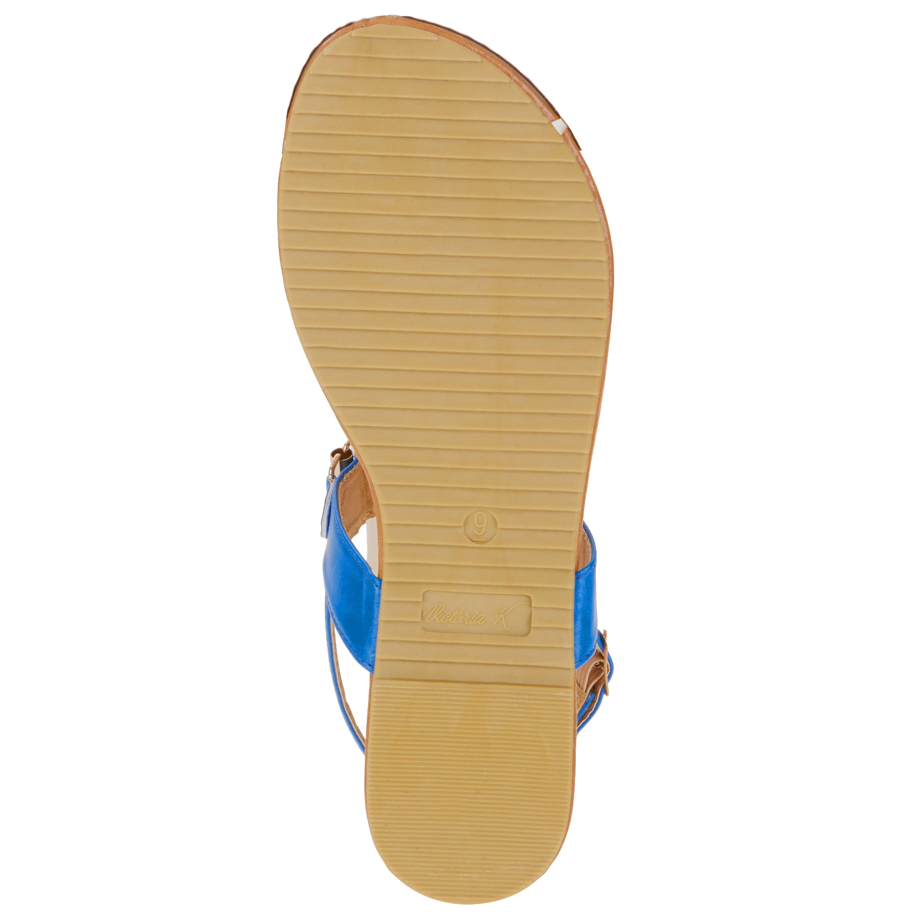 Victoria K Fashion Women's Gold Linked Sandals