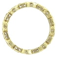 thumbnail image 3 of Emerald Eternity Ring Anniversary Band Stacking 925 Sterling Silver Yellow Gold Plated Gemstone Jewelry For Women Gift, 3 of 5